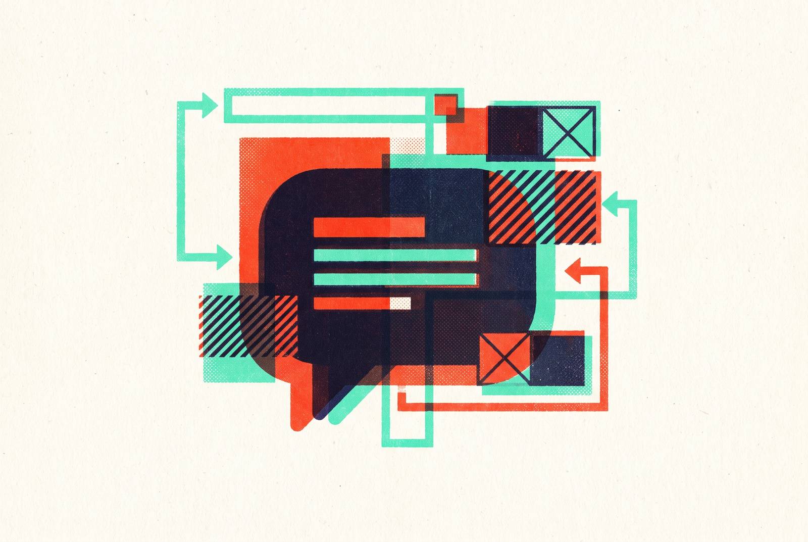 Cover illustration for “Emerging Ad Standards for AI Search and Answer Interfaces”
