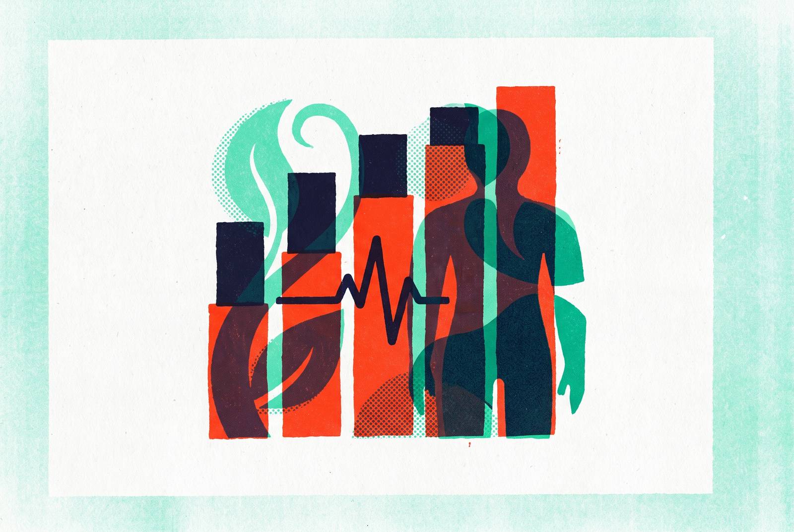 Cover illustration for “Vertical Performance Benchmarks for AI Advertising in Health and Wellness”