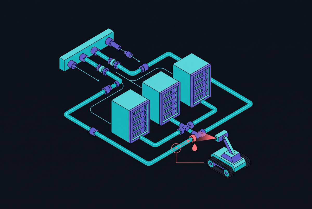 Cover illustration for “Liquid Cooling Infrastructure Inspection and Leak Detection Automation”
