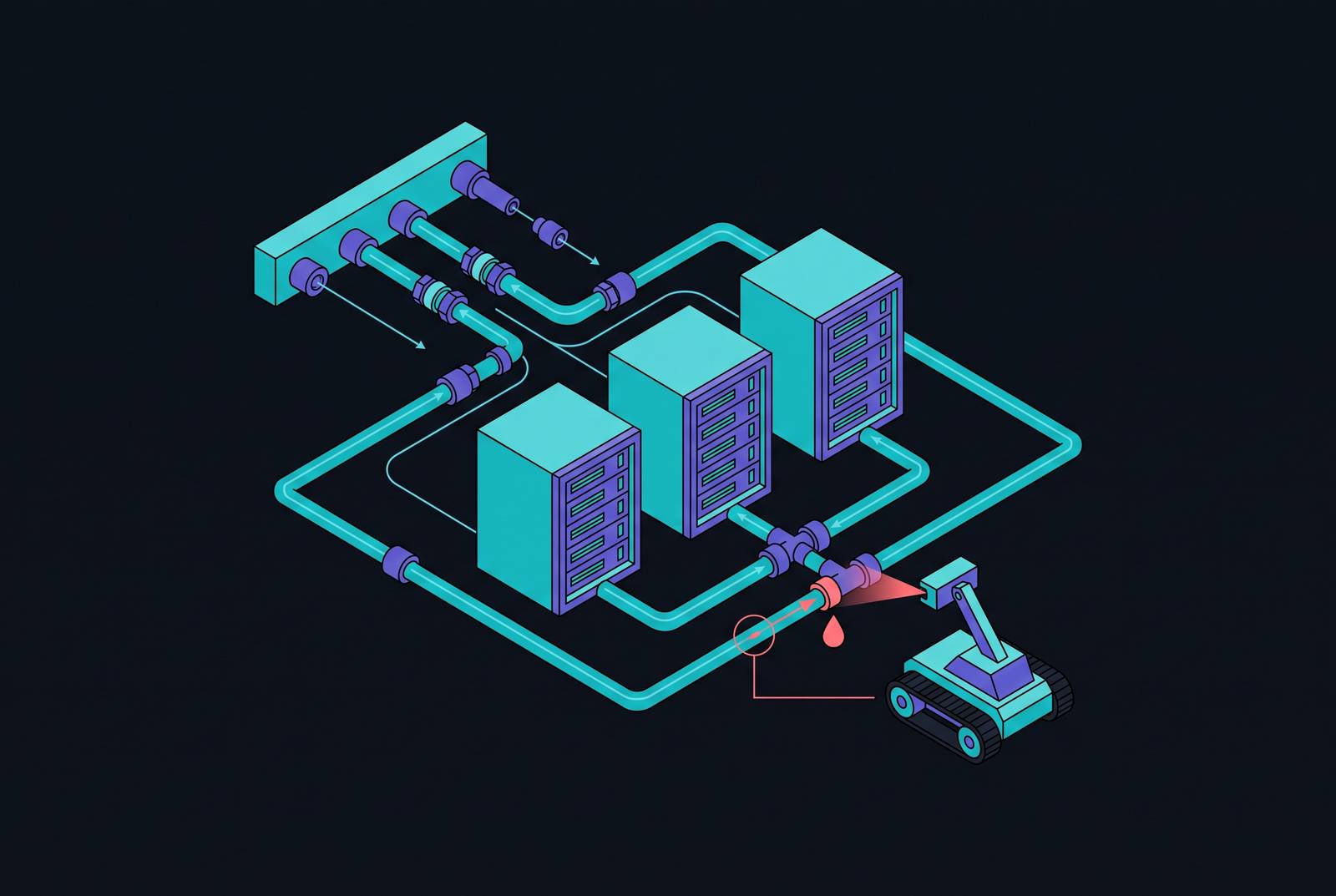 Cover illustration for “Liquid Cooling Infrastructure Inspection and Leak Detection Automation”