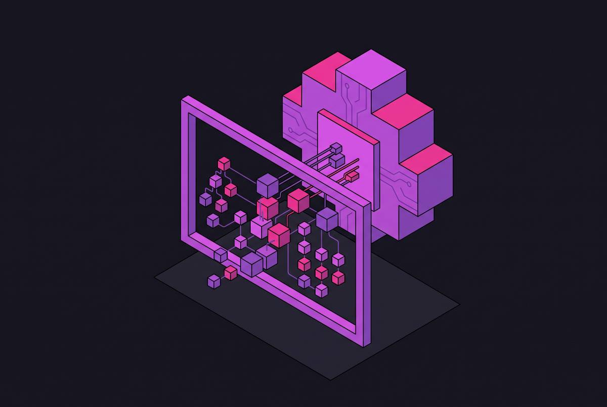 Cover illustration for “Code Graphs as Context Windows for LLM Code Assistants”