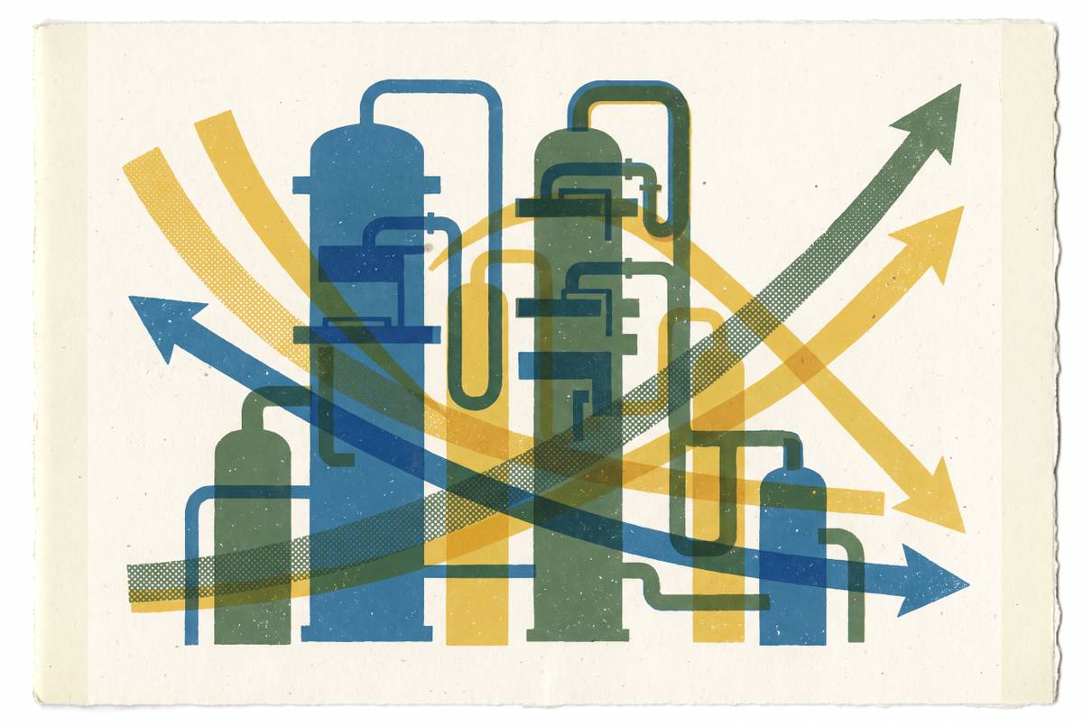 Cover illustration for “Multi-Objective Optimization of Energy and Yield in Distillation Columns”
