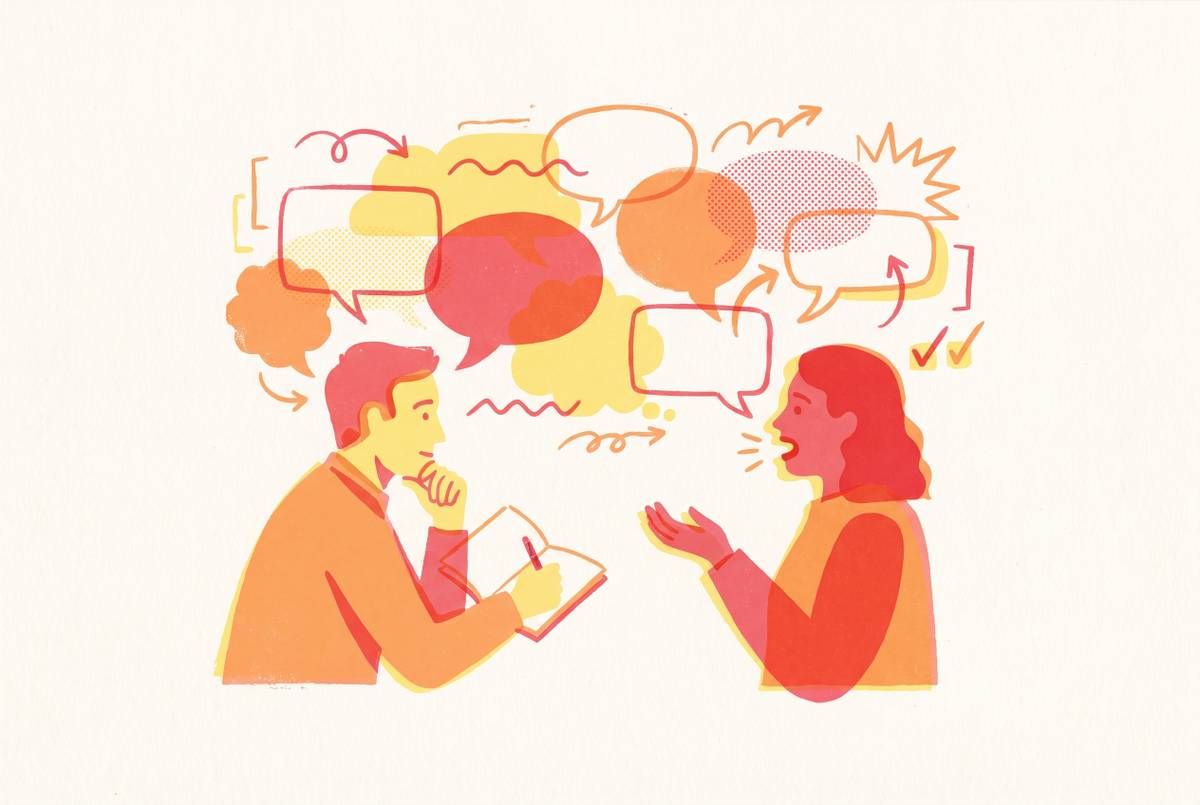 Cover illustration for “Jobs-to-Be-Done Interview Techniques”