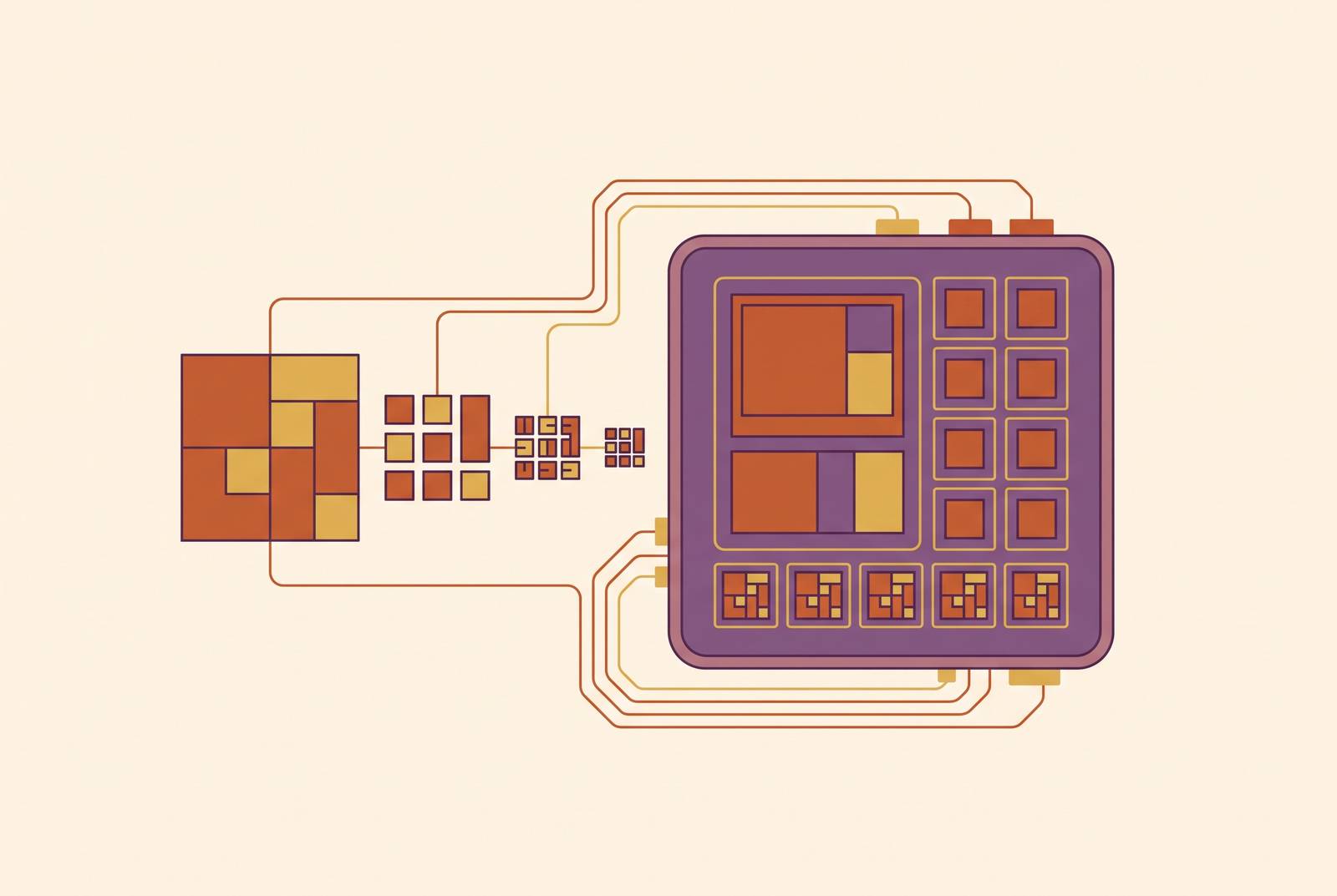 Cover illustration for “Quantization Formats for Apple Silicon LLM Inference”