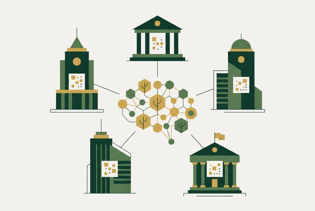 Cover illustration for “Federated Learning for AML Across Financial Institutions”