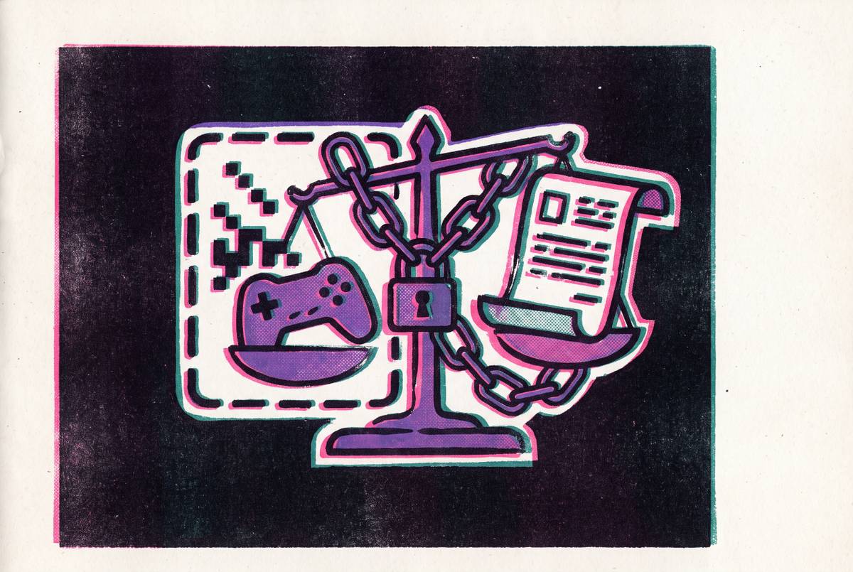 Cover illustration for “Ethical and Legal Constraints on Game Data Use in AI Training”