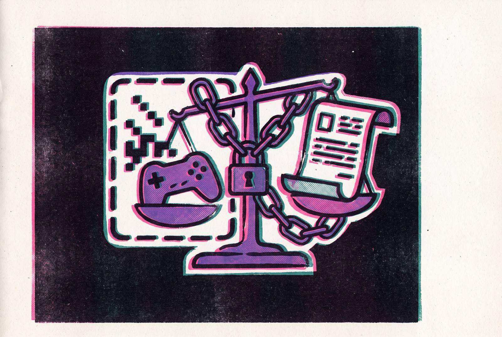 Cover illustration for “Ethical and Legal Constraints on Game Data Use in AI Training”