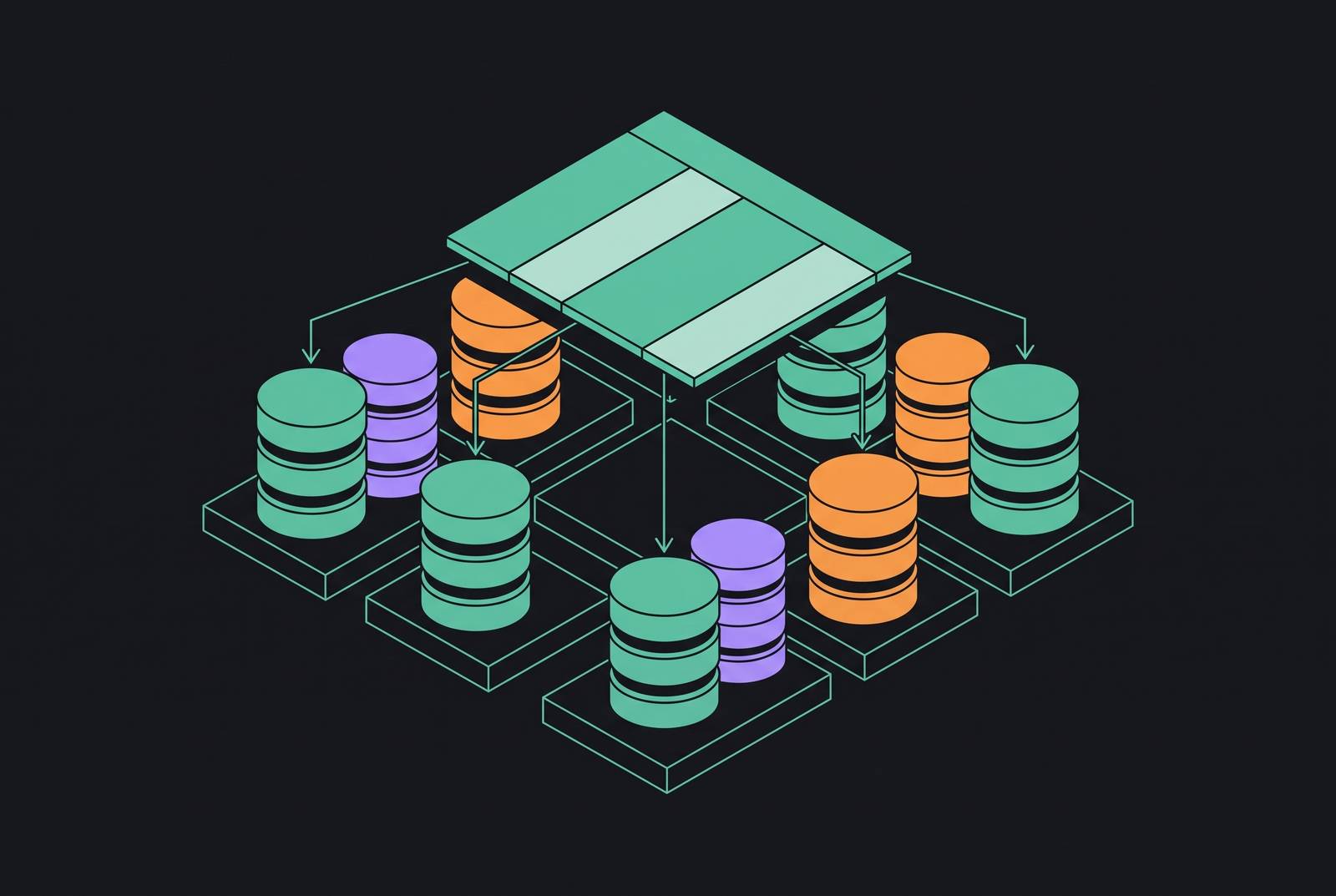Cover illustration for “ClickHouse Cluster Sharding and Distributed Table Design”