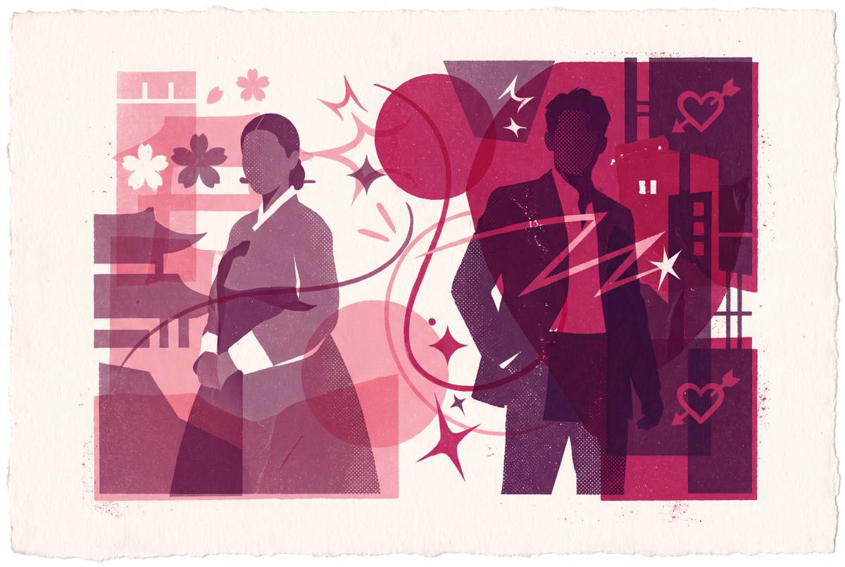 Cover illustration for “Enemies to Lovers in K-Drama vs Western Romance Television”