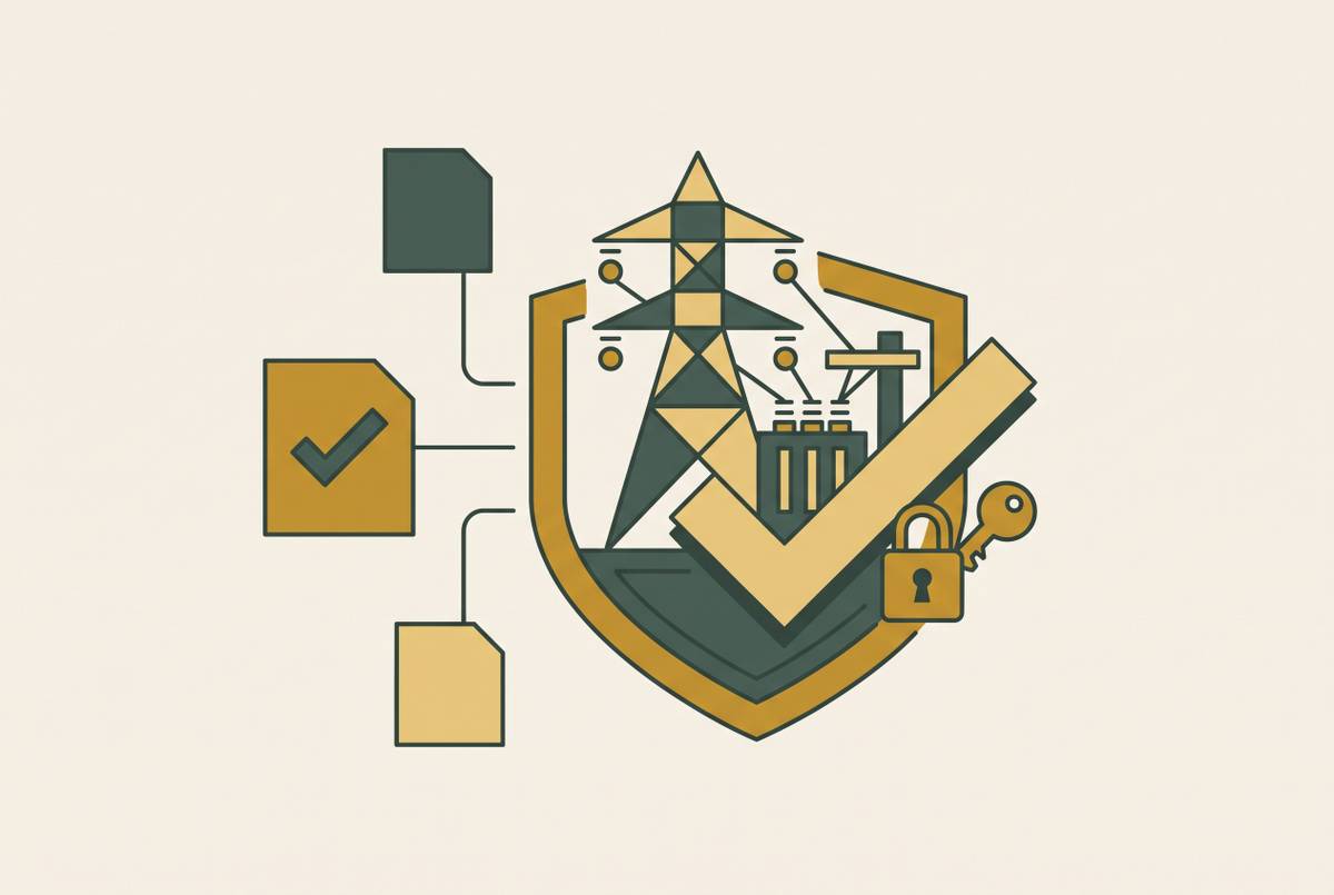 Cover illustration for “NERC CIP Compliance Requirements in Vendor Selection for Grid Assets”