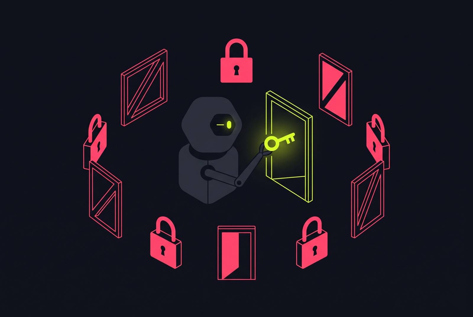 Cover illustration for “Least Privilege Design for Autonomous AI Agents”