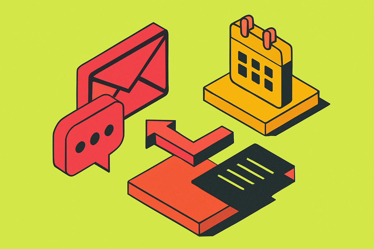 Cover illustration for “Prompt Injection in Email and Calendar Agents”