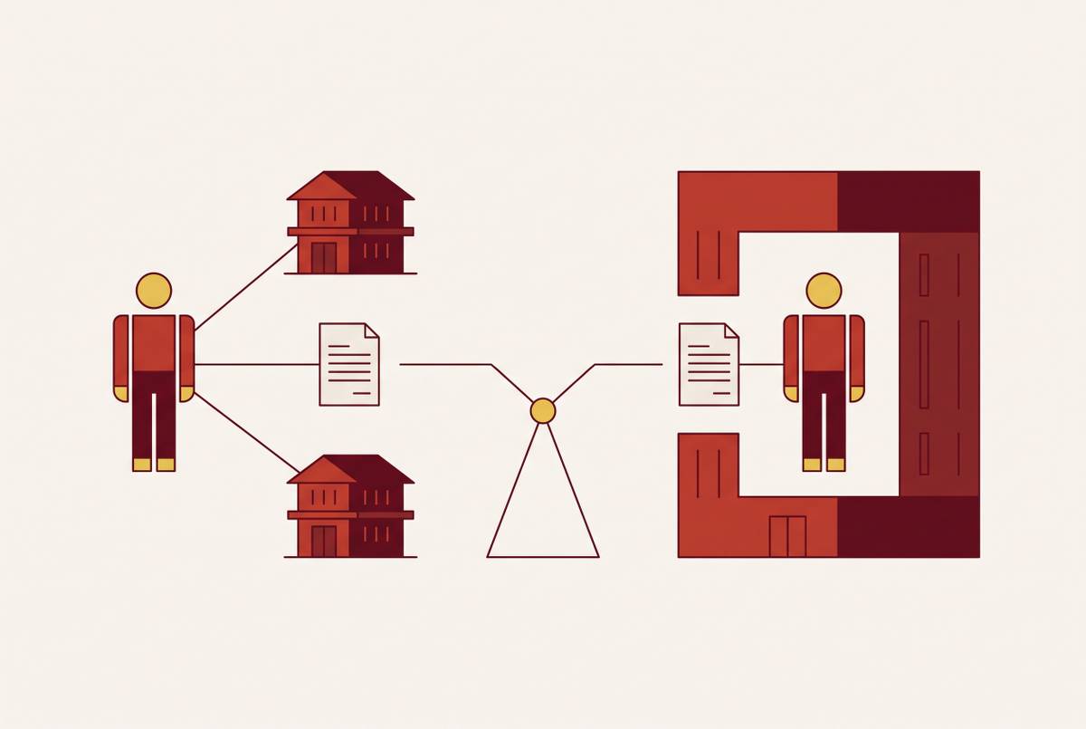 Cover illustration for “LNC Independent Contractor Versus Employee Status in Law Firms”