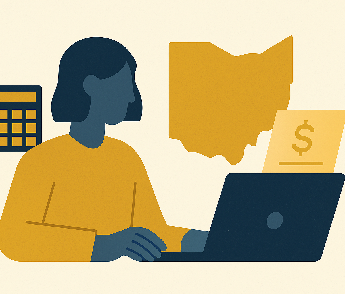 Cover illustration for “Outsourced Accounting Services for Ohio Small Businesses”