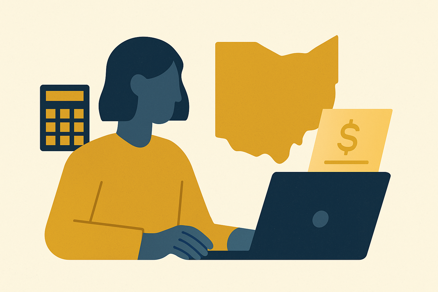 Cover illustration for “Outsourced Accounting Services for Ohio Small Businesses”