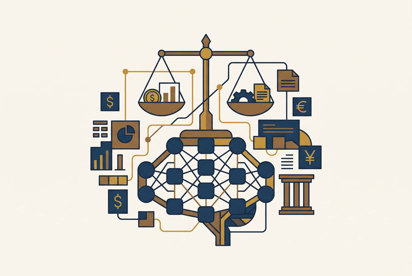 Cover illustration for “Regulatory Landscape for AI in Financial Services”