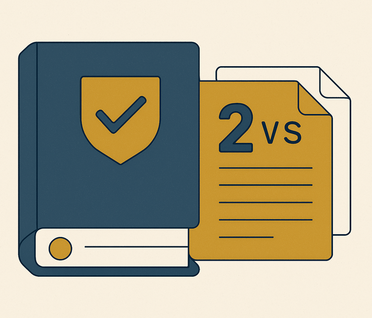 Cover illustration for “SOC 1 Type I vs Type II Reports”
