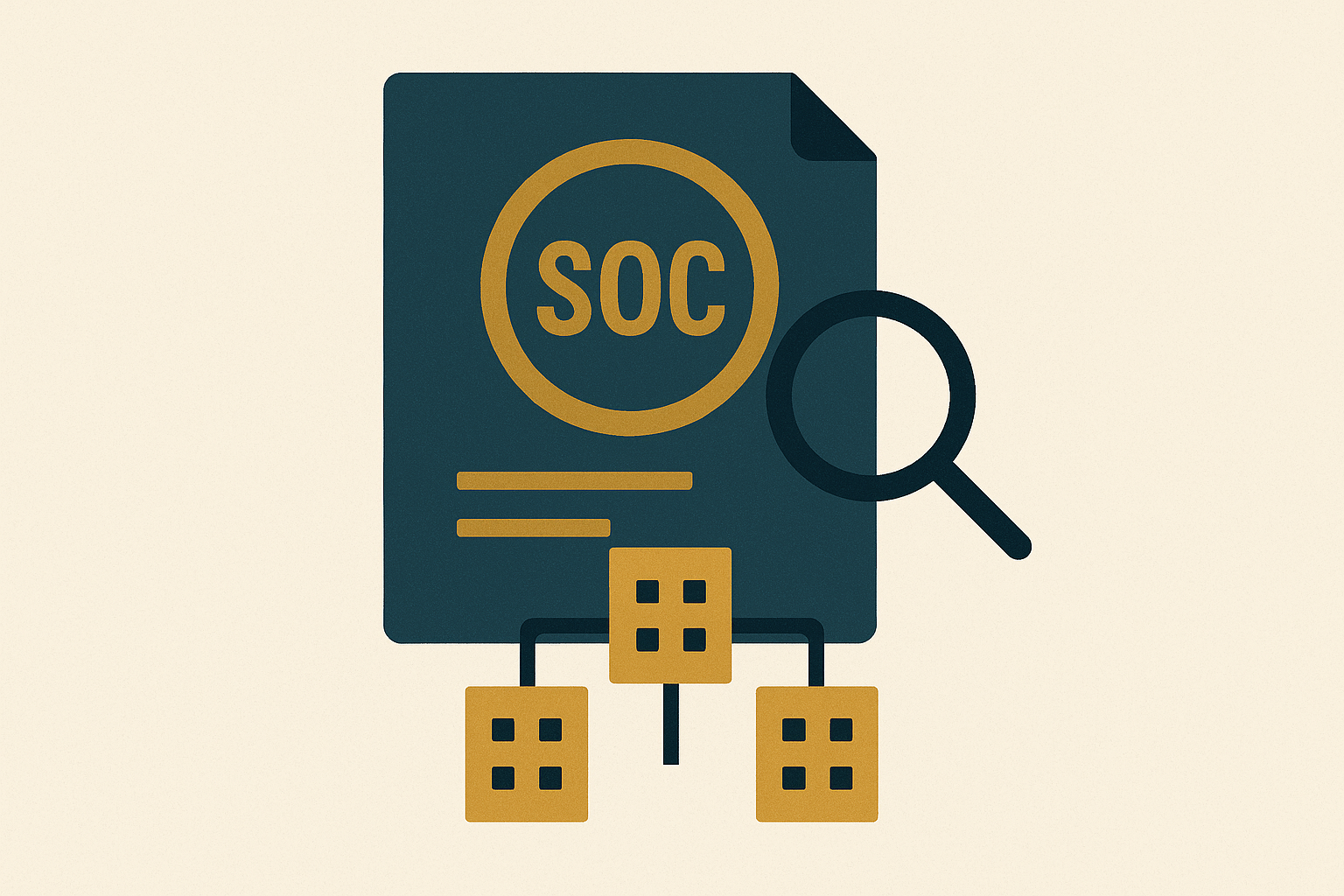 Cover illustration for “Subservice Organizations in SOC Reports”