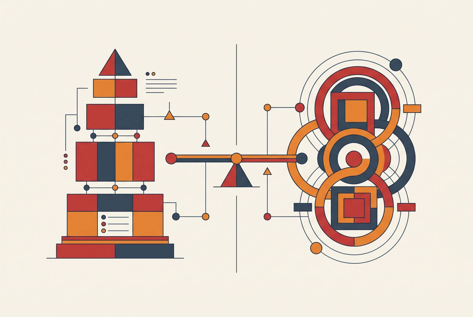 Cover illustration for “NIST AI RMF vs. ISO 42001 for Enterprise Governance Programs”