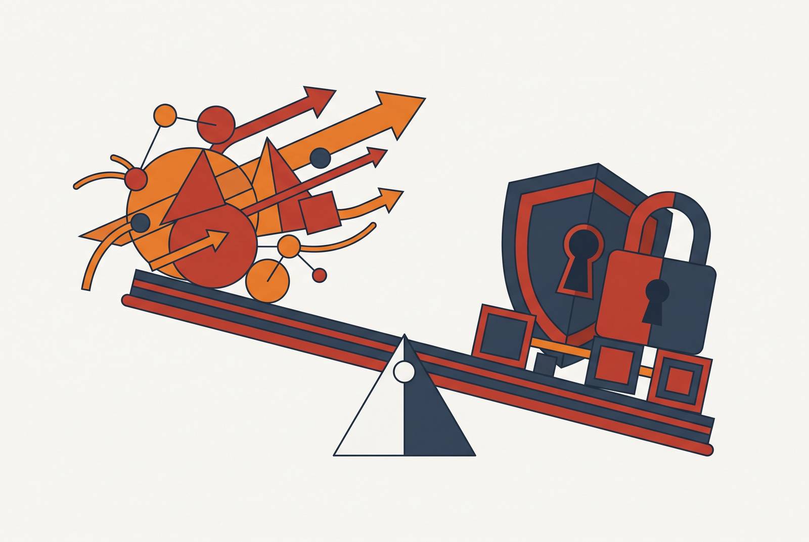 Cover illustration for “Productivity vs. Control Tradeoffs in Shadow AI Policy”
