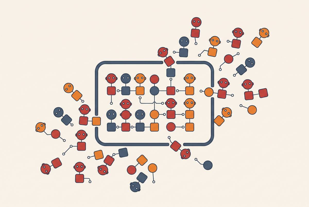 Cover illustration for “AI Agent Proliferation Outside IT-Sanctioned Channels”
