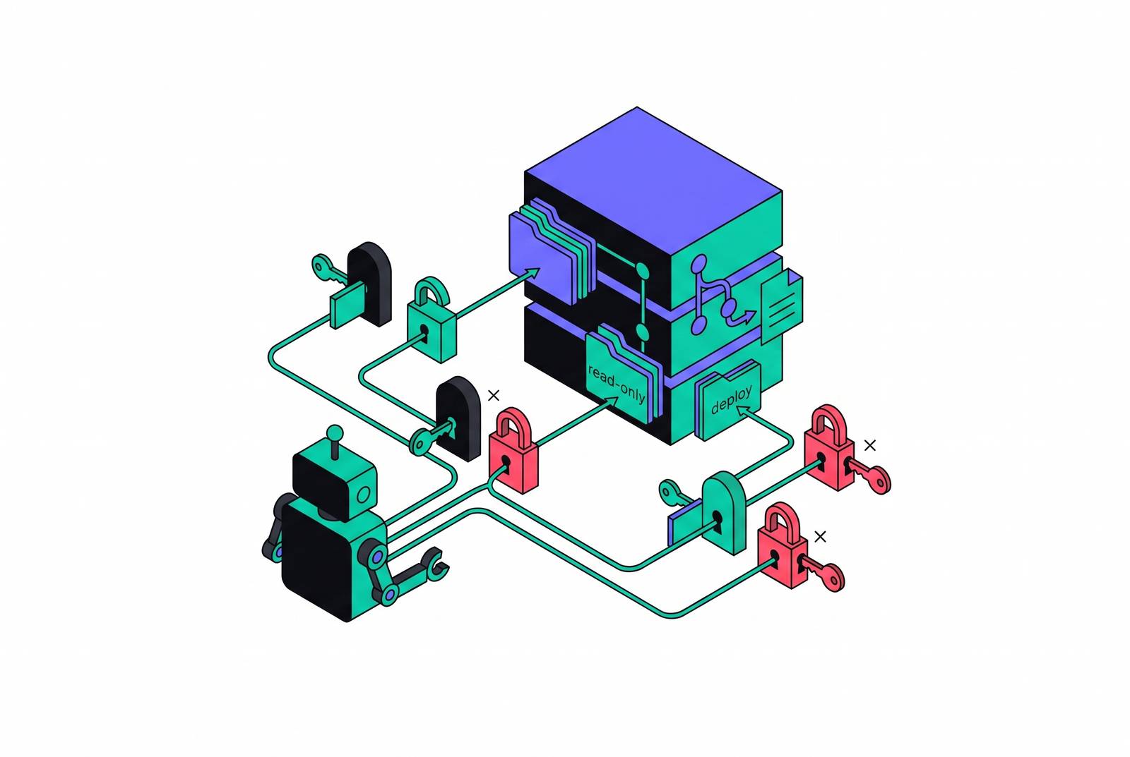 Cover illustration for “GitHub MCP Permission Scoping for Autonomous Coding Agents”
