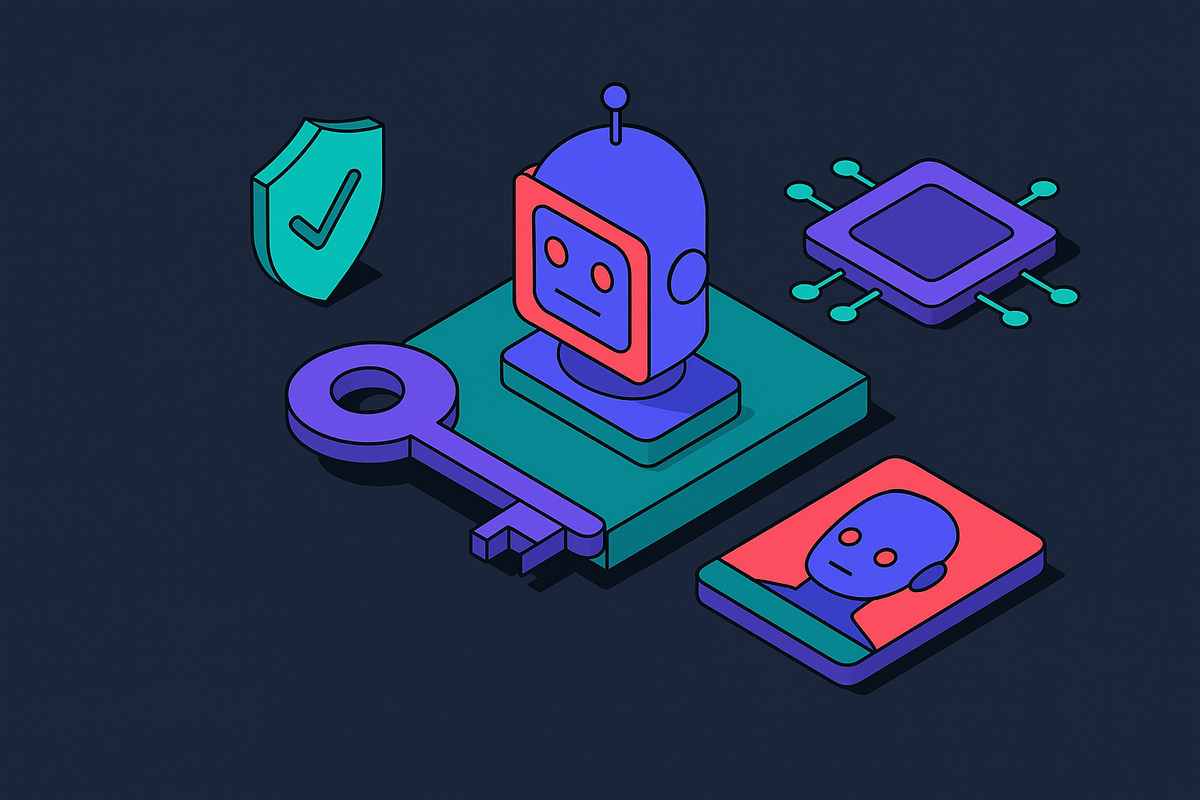 Cover illustration for “Machine Identity Management for AI Agents”