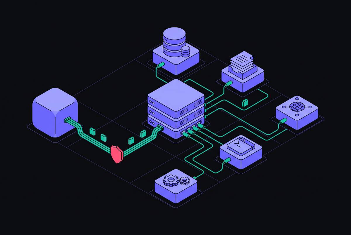 Cover illustration for “MCP Server Wiring for Multi-Tool Agent Pipelines”