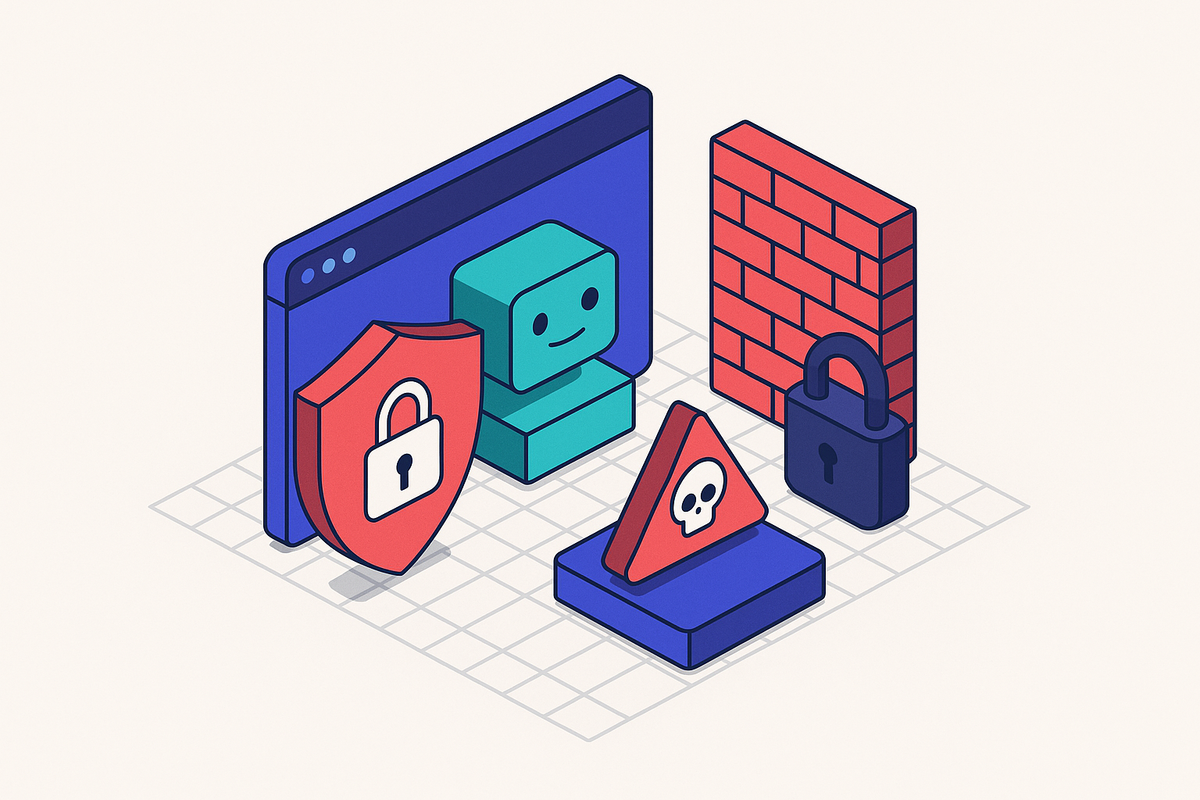 Cover illustration for “Browser-Based AI Agent Security Risks”