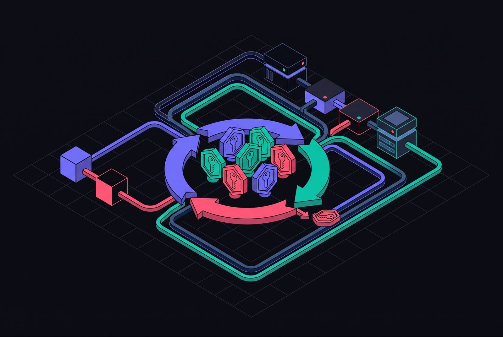 Cover illustration for “API Key Rotation Strategies for Autonomous Agent Pipelines”