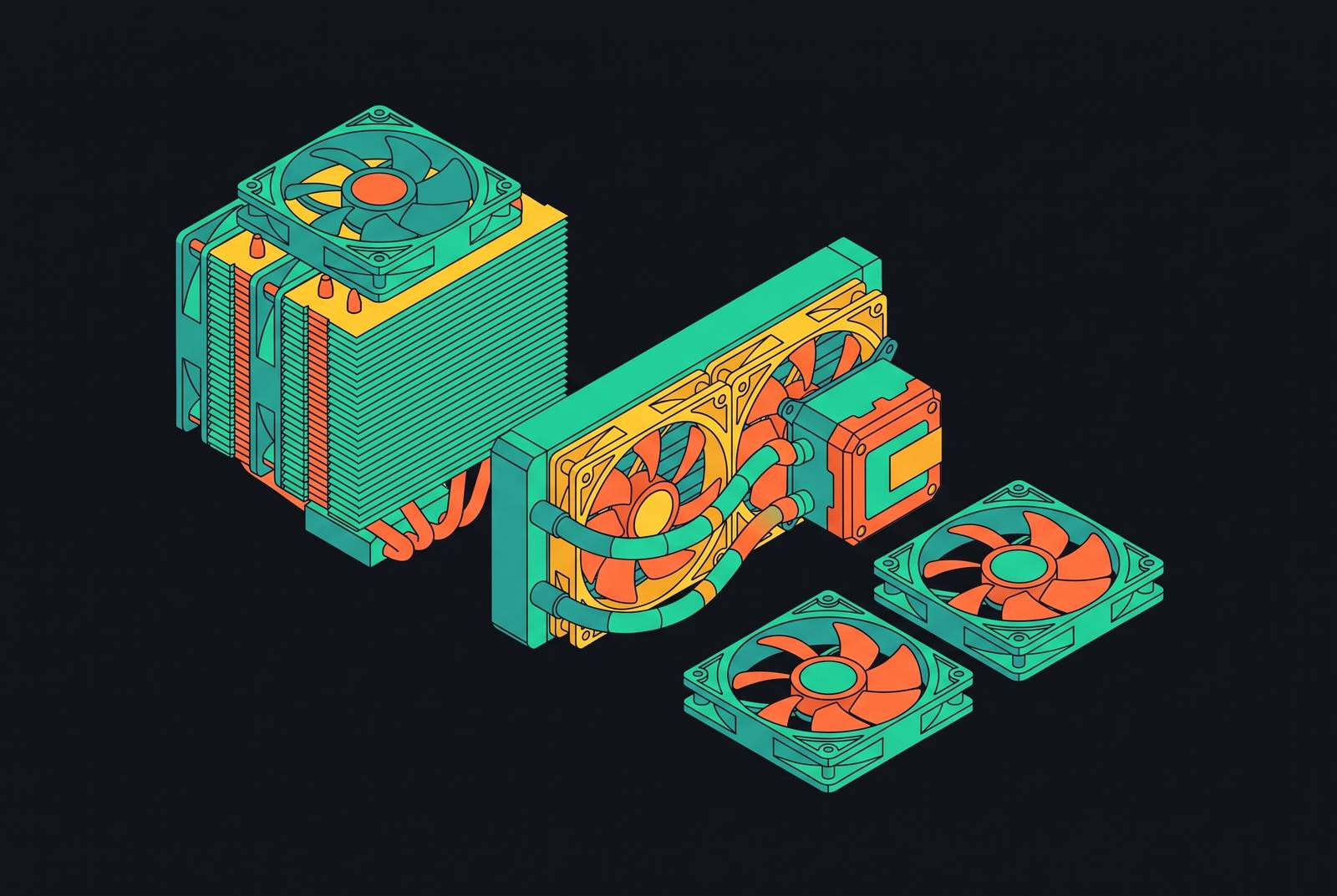 Cover illustration for “Cooling Solution Preferences in High-End PC Builds”