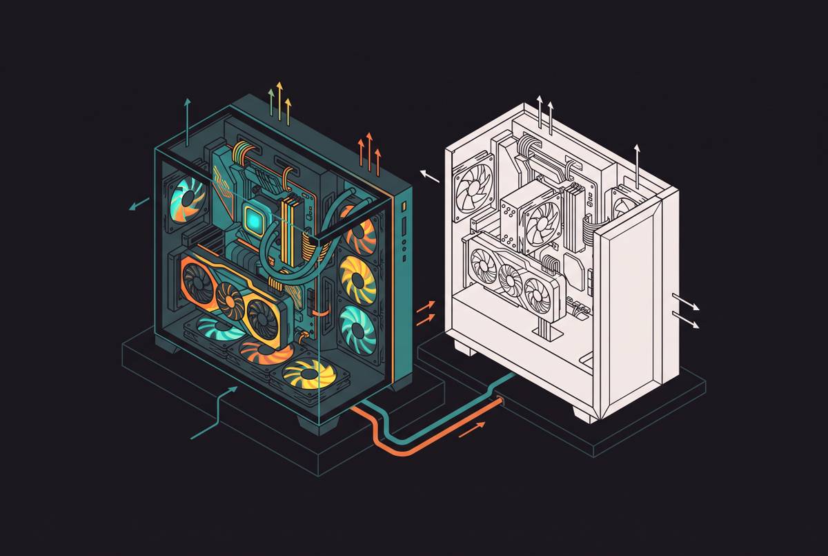 Cover illustration for “Aesthetic PC Build Trends RGB and White Builds”