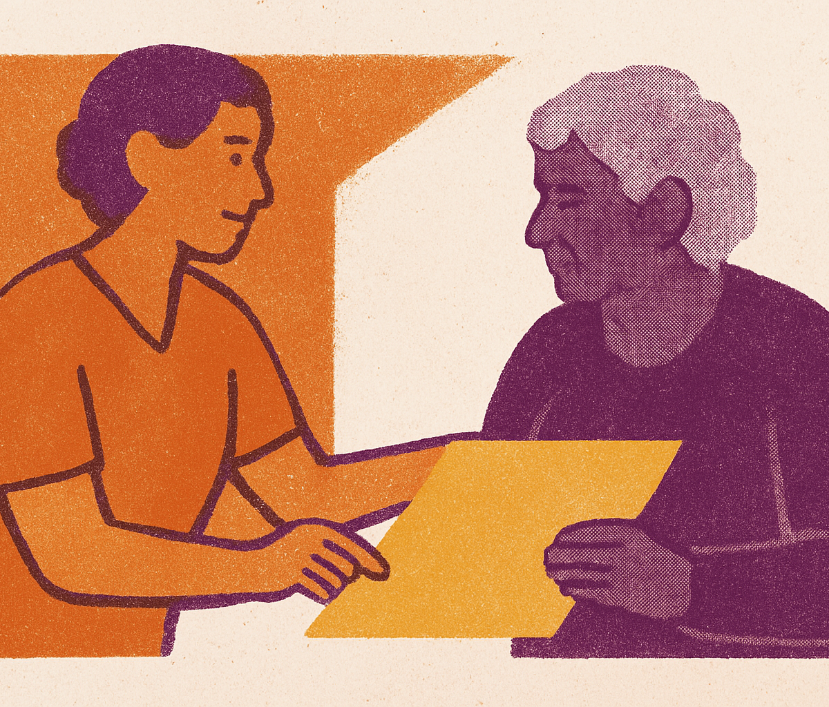 Cover illustration for “Creating a Senior Care Plan After a Hospital Discharge”