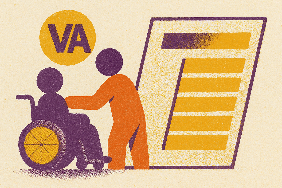 Cover illustration for “VA Caregiver Stipend Pay Chart 2025”
