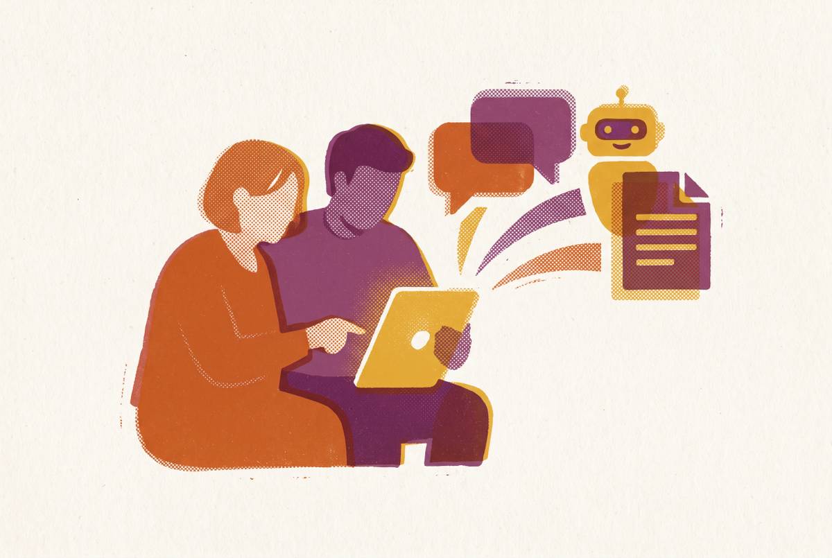 Cover illustration for “AI and digital tools for non-English-speaking families navigating Medicare and Medicaid enrollment”