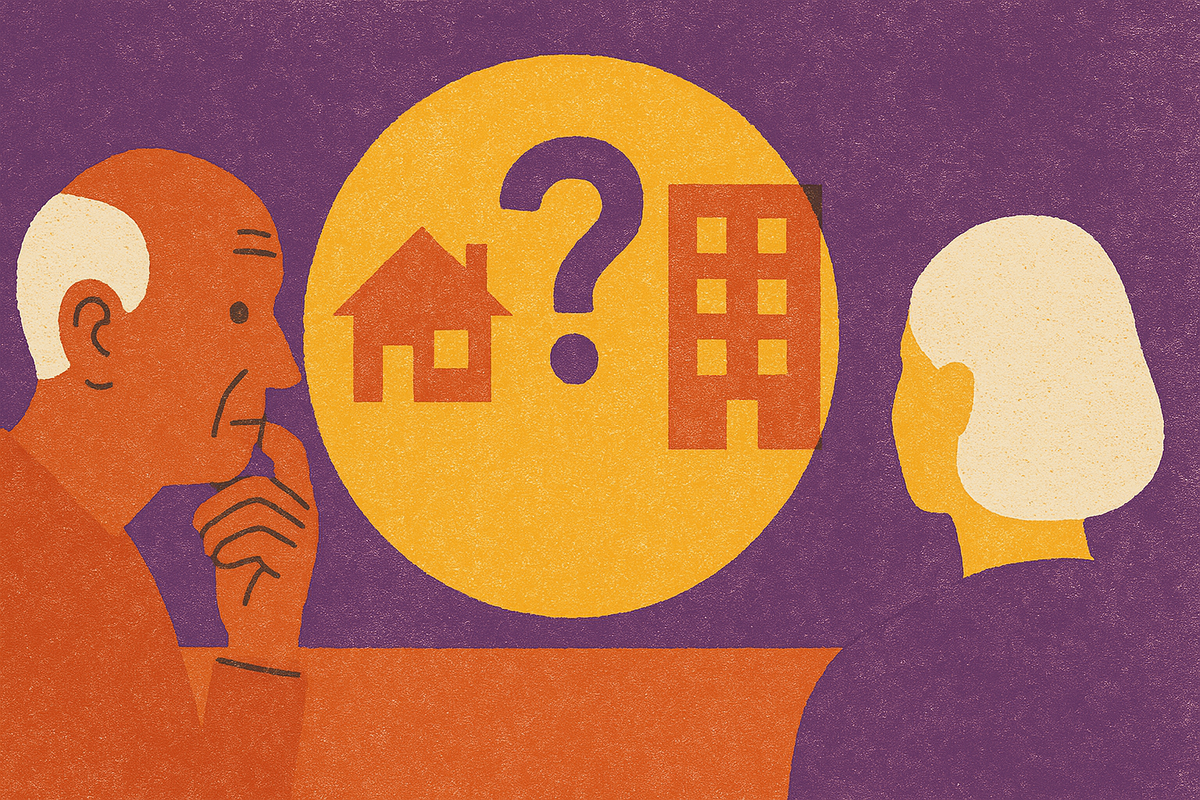 Cover illustration for “Comparing Senior Living Options and Costs”