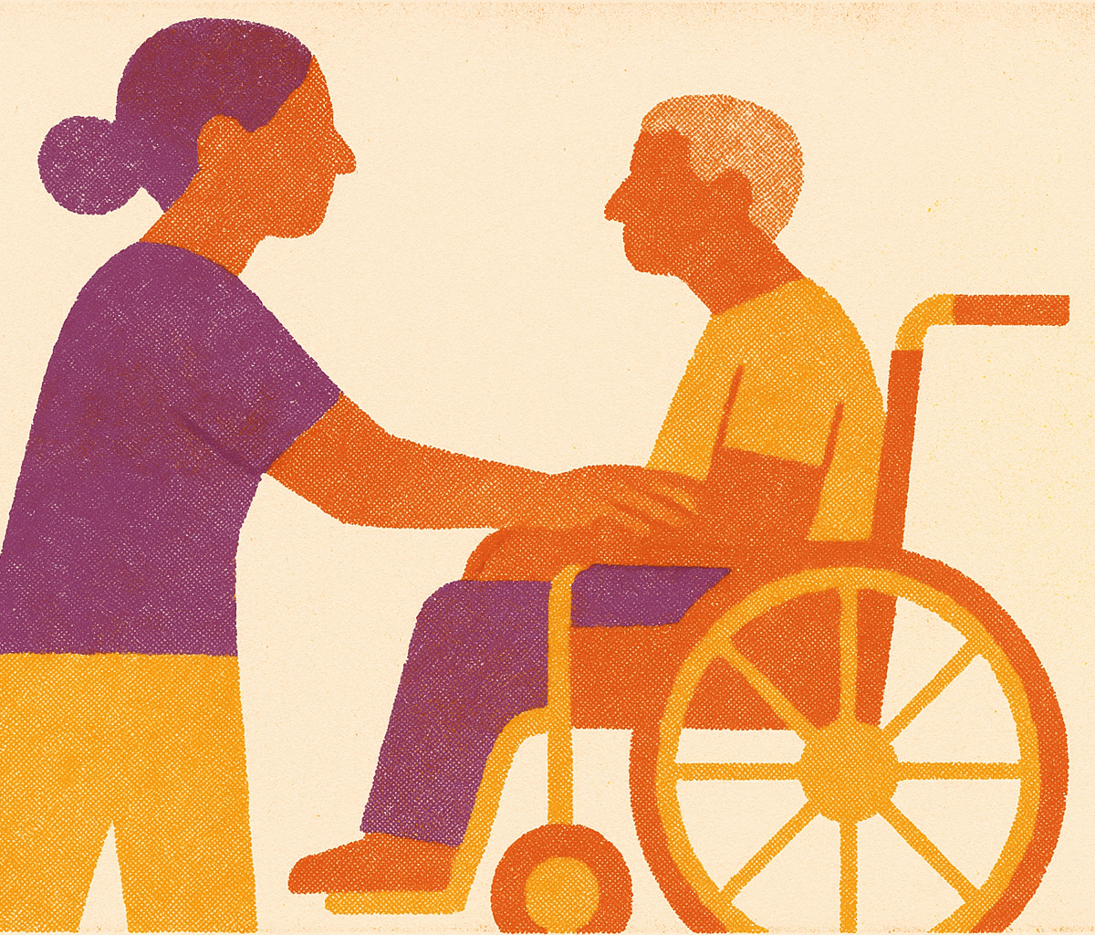 Cover illustration for “Health Insurance Options for Full-Time Family Caregivers”