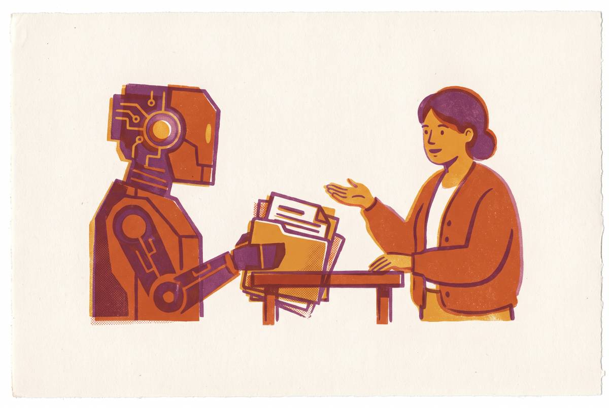 Cover illustration for “AI vs Traditional Benefits Counselors”