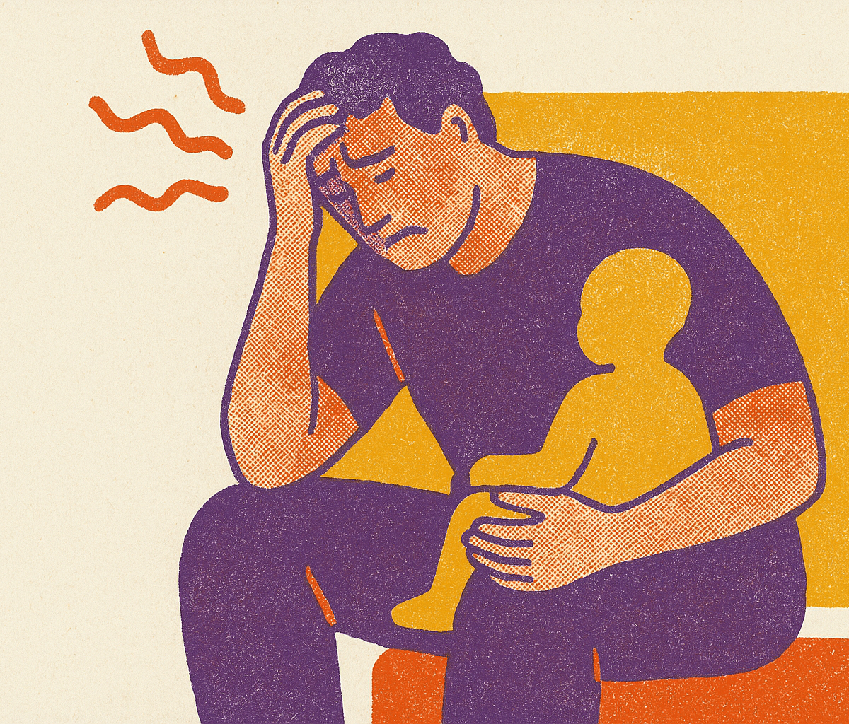 Cover illustration for “Caregiver Burnout Signs and Risk Factors”