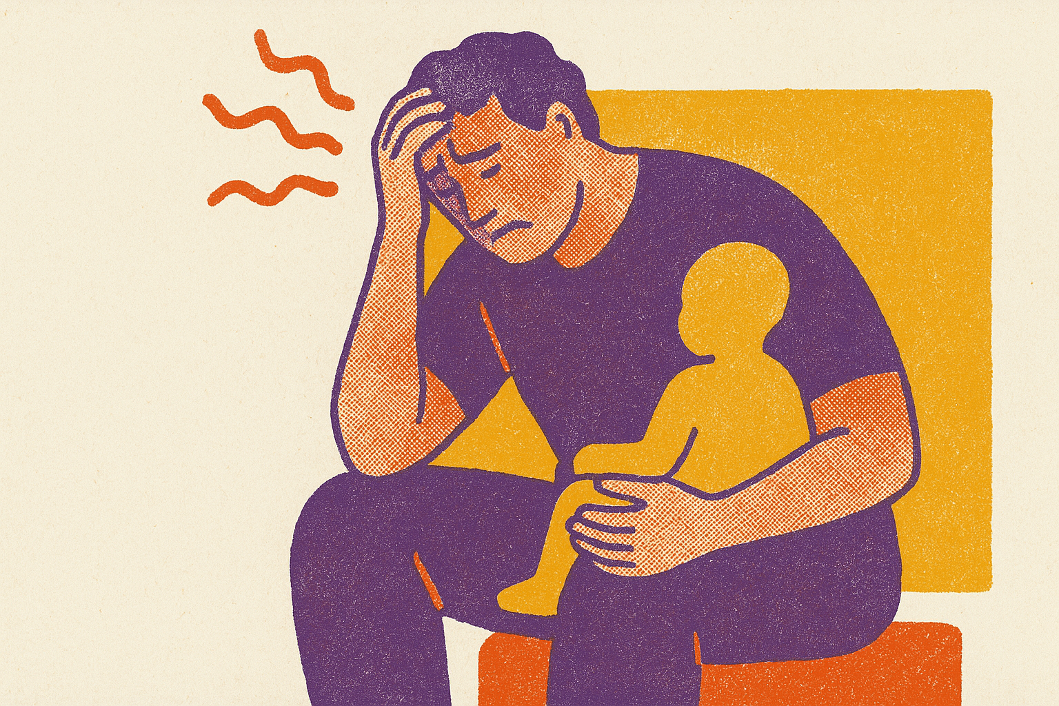 Cover illustration for “Caregiver Burnout Signs and Risk Factors”