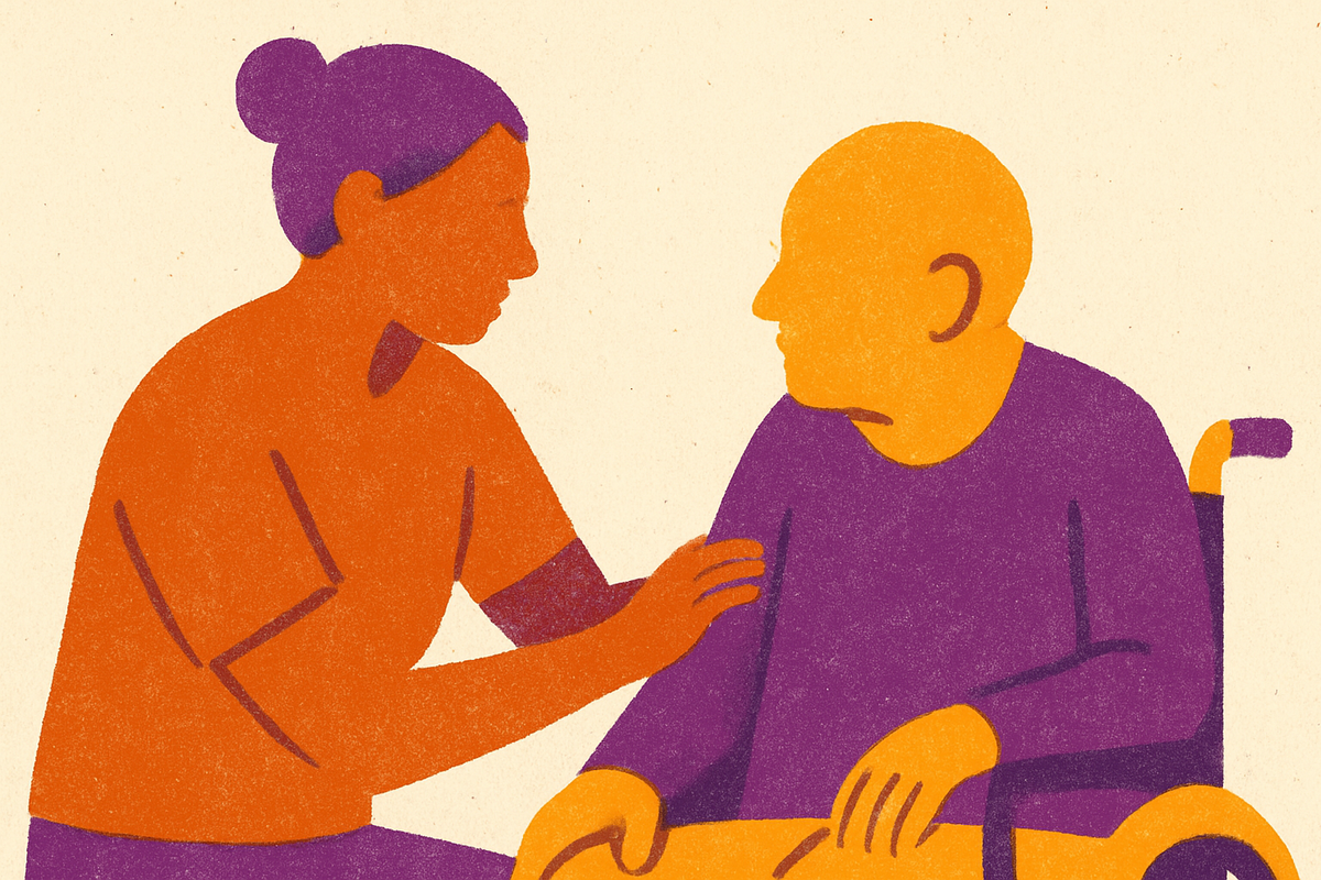 Cover illustration for “Medicaid Programs That Pay Family Caregivers”