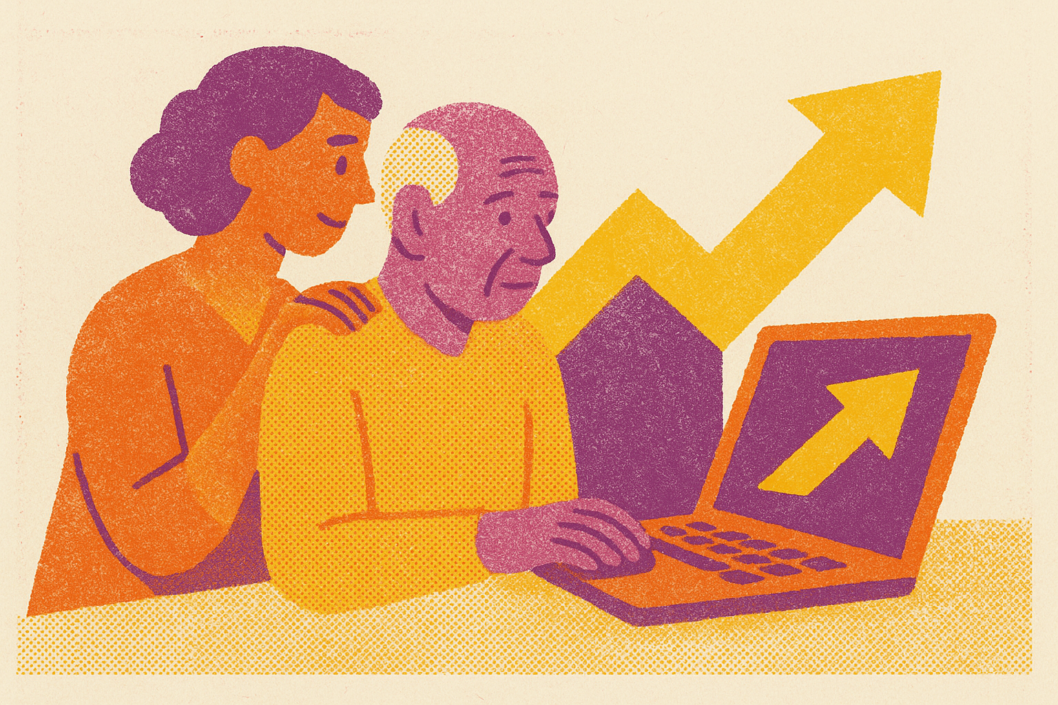 Cover illustration for “platforms that help family caregivers enroll in Medicaid self-direction programs”