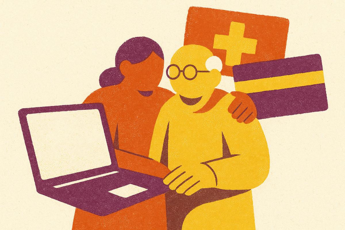 Cover illustration for “platforms that help family caregivers enroll in Medicaid and Medicare payment programs”