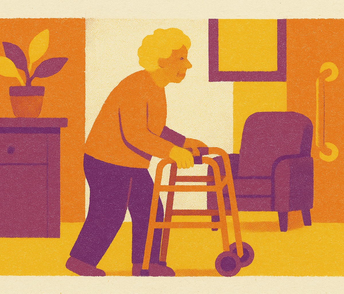 Cover illustration for “Aging in Place Technology and Home Modifications”
