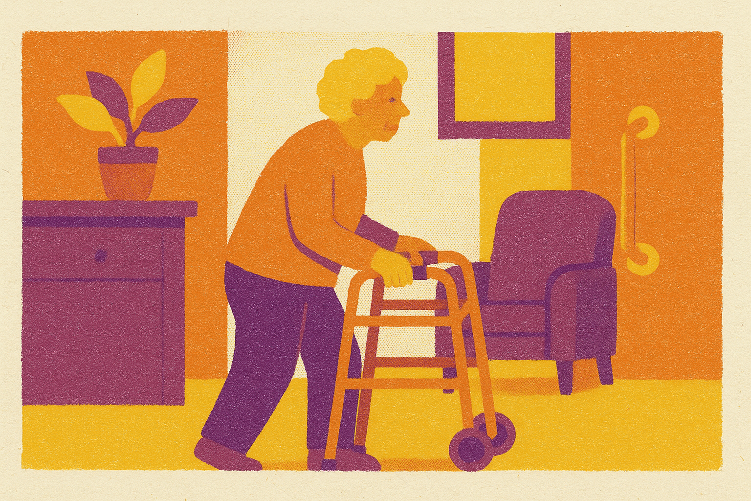 Cover illustration for “Aging in Place Technology and Home Modifications”