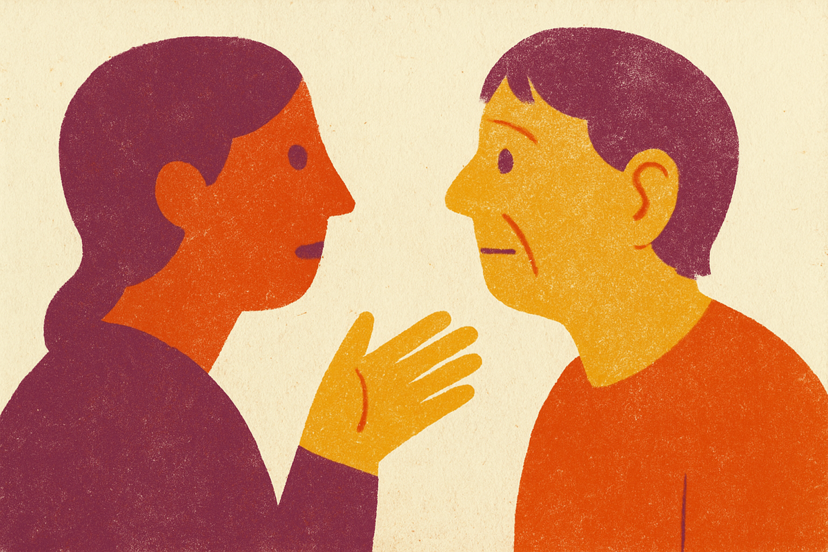 Cover illustration for “How to Start a Conversation About Care Needs”