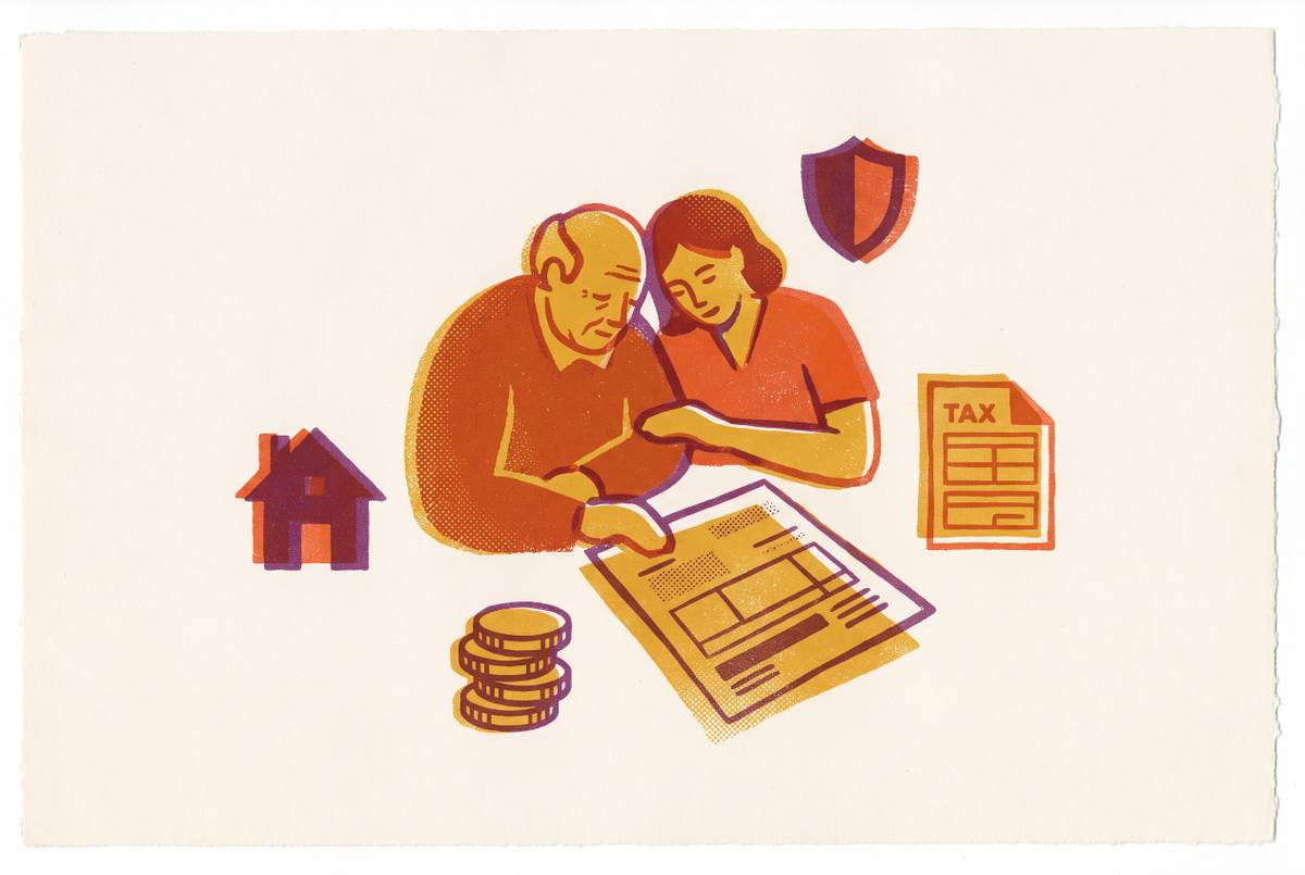 Cover illustration for “Tax Breaks Seniors and Family Caregivers Can Claim Together”