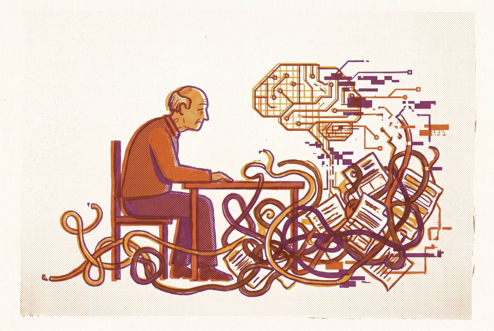 Cover illustration for “Limits of AI in Complex Elder Benefits Cases”
