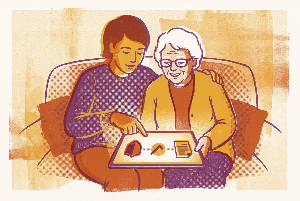 Cover illustration for “Platforms That Help Caregivers Identify Government Benefits Their Family Members Qualify For”