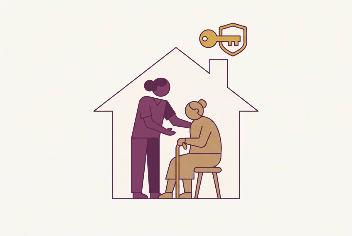 Cover illustration for “Becoming an Independent Provider Under Oregon's In-Home Care Program”